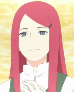 a girl with long red hair and blue eyes is looking at the camera while holding her hand on her chest