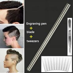 Description: Amazing new hair design Engraver pen!!! Can be used to make cool texture on hair, beard and eyebrow Made of high-quality stainless steel, rust-proof & durable. Anti-slip handle, safe & convenient to use With 10pcs blades, can be used for a long time You can make any kinds of cool hair texture at will with our product. Package Include: Set includesEngraving pen + blade + tweezers Color: as shown. Eyebrow Oil, Barber Razor, Engraved Pens, Eyebrow Razor, Hair Shears, Shaving Beard, Eyebrow Trimmer, Hairdressing Scissors, Hair Tattoos