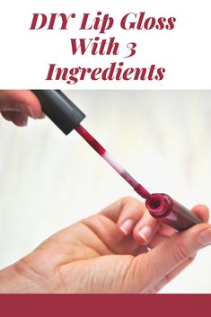 Lip Gloss Diy Recipes, Red Lip Gloss