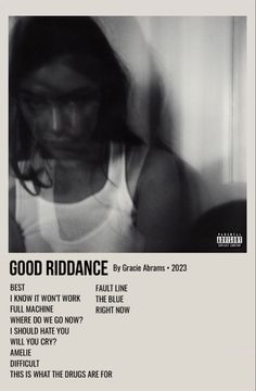 minimal polaroid album poster for good riddance by gracie abrams Album Cover Poster Aesthetic, Gracie Abrams Album Cover Poster, Music Polaroid Posters Gracie Abrams, Gracie Abrams Music Poster, Gracie Abrams Good Riddance Poster, Gracie Abrams Poster Good Riddance, Poster Prints Gracie Abrams, Gracie Abrams Album Poster, Gracie Abrams Wall Prints