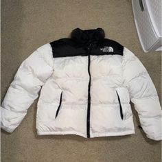 Brand New, With A Tag. Not A Blemish. 100% Authentic White Sporty Puffer Jacket, White Puffer Jacket With Pockets For Outdoor, Casual White Puffer Jacket For Outdoor Activities, White Urban Puffer Outerwear, Sporty White The North Face Outerwear, White Sporty Outerwear By The North Face, White Winter Sports Puffer Jacket, White Sporty Puffer Jacket For Winter Sports, Sporty White Puffer Jacket For Winter Sports