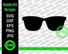 an image of sunglasses with green glow in the middle and black shades on it,