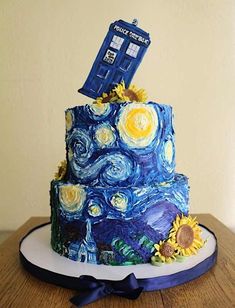 there is a cake that looks like the doctor who came out of the tardish