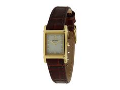 Citizen Watches Eco-Drive Leather Strap Watch EW8282-09P Gold Tone with Brown Leather Strap - Zappos.com Free Shipping BOTH Ways Citizen Watches, Brown Leather Watch, Citizen Watch, Leather Strap Watch, Eco Drive, Brown Leather Strap, Square Watch, Leather Watch, Leather Straps