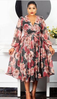 Shifon Dress Chiffon Style, Best Casual Dresses, Adventurous Life, Modest Dresses Fashion, Corporate Dress, African Dresses Modern, African Lace Dresses, African Fashion Traditional