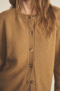 Our 100% cashmere Greta long-sleeve cardigan is the staple piece you need. Perfect for Layering your look and add a touch of something special. Wear it closed up to the top to play it preppy, or open for a more relaxed fit. Unisex and versatile as always, it allows you to express yourself and interpret it as you want, giving you the touch of elegance you need in every fit. Charlotte’s fashion tip: "I love how this piece follows my moods everyday ! When I’m playing the elegance card, I like to wear it on its own, closed, paired with a scarf. When I’m in the mood for a more casual outfit yet with the bit of sophistication I always like, but with the touch of sophistication I always crave for, I leave it open with a nice cashmere and silk top." A true staple piece! Cozy Everyday Cashmere Sweater, Everyday Cashmere Soft Knit Sweater, Cozy Cashmere Sweater For Everyday, Everyday Cashmere Sweater With Ribbed Cuffs, Layering Fine Knit Outerwear, Casual Everyday Cashmere Cardigan, Casual Cashmere Cardigan For Everyday, Classic Button-up Cashmere Sweater, Everyday Fall Merino Wool Sweater