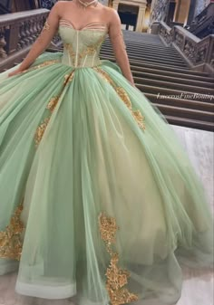 Light Green Quinceanera Dresses, Xv Dresses, Off Shoulder Tulle, Pretty Quinceanera Dresses