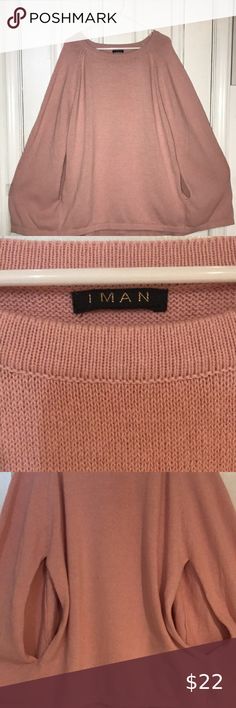 IMAN Chic 2/3X Pink Sweater Cape with loose fit Sweater Cape, Cape Sweater, Pink Sweater, Cape, Loose Fitting, Outfit Inspo, Plus Fashion, Pink, Closet