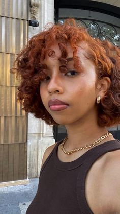 Dyed Natural Hair, Natural Hair Styles Easy, Dye My Hair, Hair Inspo Color, Short Curly Hair