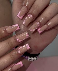 Pink Acrylic Nails Simple, Nail 2023 Spring, Simple Nails Gel, Acrylic Nails Simple, Summer Nail 2023, Spring Nails Pink, Nails Pink Acrylic, 2023 Spring Nails