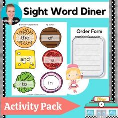 the sight word diner activity pack