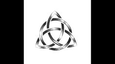 a celtic knot tattoo design in black and white