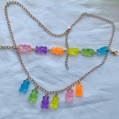 • Length (necklace): 55cm/ 21.6 in• Length (bracelet): 22cm/ 8.6 in Gummy Bear Necklace, Rave Babe, Bold Accessories, Length Necklace, Bear Necklace, Stylish Necklace, Gummy Bear, Gummy Bears, Y2k Aesthetic