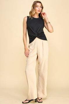 Looking for a stylish and comfortable way to update your look? Check out Sahar Pants! Made with high waist and front pleats, these pants give you a modern, polished look. Side pockets make it easy to carry your essentials with you, while cargo pockets add an extra touch of functionality. With a versatile style that can be dressed up or down, Sahar Pants are a must-have addition to any wardrobe. Materials & Care - Content: 100% Polyester- Care: Machine wash cold, tumble dry low, cool iron if need Wide Leg Cargo Pants For Business Casual, Chic Cargo Pants With Pockets For Day Out, Versatile High-waisted Cargo Pants For Workwear, Business Casual High-waisted Cargo Pants With Side Pockets, Wide Leg Cargo Pants With Pockets For Day Out, Chic Solid Color Cargo Pants For Spring, Chic Tapered Leg Cargo Pants For Work, Spring Chic Cargo Pants, Versatile Straight Cargo Pants For Workwear