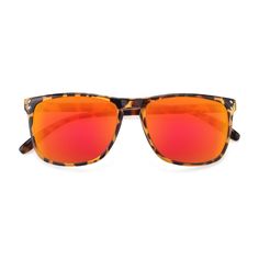 Unisex translucent orange tortoise square full-rim sunglasses frames are available in variety of colors to match any outfit. These affordable qualified oversized grandpa geek-chic flash mirrored sunglasses include free single-vision prescription red gold mirrored lenses with AR and 100% UV protection, a case and a cleaning cloth. Keyhole bridges are their characteristics. They are lightweight, cool and suitable. Discover and explore life to its fullest with these available colors Black/Flower, G Square Mirror, Gold Mirror, Geek Chic, Figure It Out, Prescription Lenses, Red Gold, Tortoise, Mirrored Sunglasses, Lenses