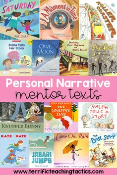 some children's books with the title personal narrative mentor texts