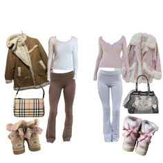 Ugg Outfits Y2k, Y2k Yoga Outfit, Aesthetic Winter Outfits Coquette, Ugg Yoga Pants Outfit, Ugg Y2k Outfit, Pink Pilates Princess Uggs, Fashion Inspo Outfits Girly, Coquette Fall Outfits Pink, Winter Coquette Dress