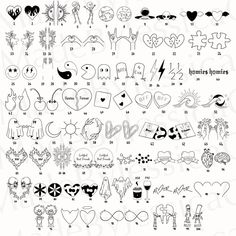 the numbers and symbols for tattoos