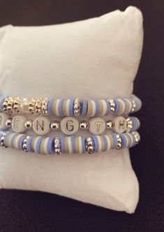 Memory Bracelets Ideas, Memory Bracelets, Bracelets Ideas, Memorial Bracelet, Wilmington Nc, Stackable Bracelets, Jewelry Art, Favorite Jewelry, Jewelry Bracelets