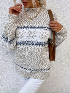 ⌛ Letzter Tag 50% Rabatt! - Der Malie-Pullover vereint Stil und Komfort auf einfache Weise. Dieser Pullover ist aus hochwertigem Strick gefertigt und mit einem charmanten Wintermotiv versehen. Er bietet die perfekte Balance zwischen Funktion und Mode. Egal, ob du ein entspanntes Wochenende zu Hause genießt oder zu einem lockeren Date gehst – dieses Kleidungsstück ist genau das, was du brauchst, um dich selbstbewusst zu fühlen und gut auszusehen. Apricot Sweater, Elegant Sweater, Vintage Winter, Snowflake Pattern, Oversized Cardigan, Geo Print