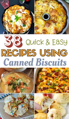 38 Recipes Using Canned Biscuits.  recipes using refrigerated canned biscuits, 38 Quick and Easy Recipes Using Canned Biscuits, easy donut recipes, canned biscuit recipes, what to make for dinner, what to make for brunch Chicken And Canned Biscuits, Biscuit Tube Recipes, Refrigerator Biscuit Recipes Dinners, What To Make With Biscuits, Canned Biscuit Recipes Breakfast, Recipes Using Canned Biscuits, Canned Biscuit Recipes, Bisquit Recipes, Recipe Using Canned Biscuits