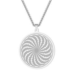 PRICES MAY VARY. ❤UNIQUE DESIGN:Illusion Of Amulet Hypnosis Necklace ,Nice show of your different temperament.Outstanding Design And Quality,you Deserve To Have! ❤HIGH QUALITY MATERIAL: This Necklace Made Of Stainless Steel ,to Be Hypoallergenic,exquisite Polishing Process Pendant,lead-free, Nickel-free And Cadmium-free,safe To Wear,lasting Color Retention,it Won't Turn Your Skin Green. ❤SIZE : Pandent Size:25mm,chain Length:60cm,with Lobster Claw Clasp You Can Adjust The Length As You Like,weig Mystical Jewelry, Necklace Collar, Amulet Necklace, Jewelry Simple, Women Necklace, Necklace Women, Simple Jewelry, Exquisite Jewelry, Steel Jewelry