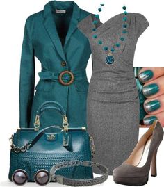 Find More at => http://feedproxy.google.com/~r/amazingoutfits/~3/0I66gehqFuc/AmazingOutfits.page Mode Tips, Teal Leather, Beautiful Outfits, What To Wear, Winter Fashion