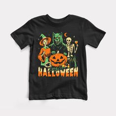 Long Live Halloween! Super cute retro print for spooky season! 👶 Buy any two items, get FREE SHIPPING. 👶 Printed on demand per customer order and shipped from the USA. Available in baby, toddler, and youth sizes! Our tees are fine ring-spun cotton ensuring a smooth touch and comfy fit. Not intended for sleepwear. Remove child before washing 😜 Our current average fulfillment time is one week. This time includes custom printing on demand + shipping time combined. Unisex Halloween T-shirt With Screen Print, Retro Halloween T-shirt Pre-shrunk, Vintage Black T-shirt With Cartoon Print, Retro Pre-shrunk Halloween T-shirt, Retro Halloween T-shirt With Character Print, Unisex Halloween T-shirt, Unisex Halloween Graphic Print Top, Unisex Pre-shrunk Halloween T-shirt, Unisex Black Halloween T-shirt