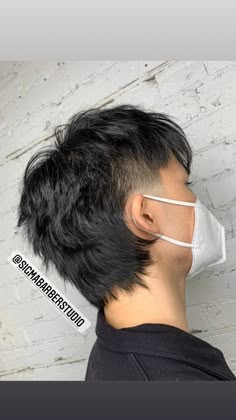 Mullet hair cut, barber, fade Short Taper Haircut, Modern Mullet Haircut, Mullet Hair, Asian Man Haircut