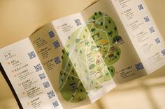 an open book with a map on it