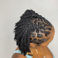 Styles For Short Starter Locs For Women, Retwist And Style On Short Locs, Locs Short Hairstyles For Women, Short Loc Styles For Women Summer, Short Loc Hairstyle Women, Locs Up Do Hairstyles For Women, Loc Styles For Short Locs Black Women, Short Retwist Loc Styles For Women, Lox Retwist Styles