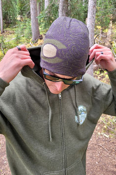 Colorado Topo Map Beanie Topo Map, Gray Green, Charcoal Gray, Charcoal Grey, Green And Grey, Map