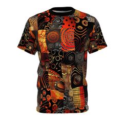 African Tribal Tee, Limited Edition Tee, Party Shirt, Events Tee, Nightclub Tee, Designer Tee, Stage Tee, Artist Tee,, Performer Tee. ♥ All of Our T-Shirts Are MADE TO ORDER. This allows us to offer more colors and sizes and different ink colors based on shirt colors. Steps To Place Your Order ♥ Choose Shirt Weight (4oz Or 6oz) From Drop Down ♥ Choose Shirt Size From Drop Down ♥ Add to cart. That's All That's To It. You will receive tracking info when your order ships from the printer. This tee Fitted Short Sleeve T-shirt For Festivals, Short Sleeve T-shirt With Sublimation Print For Festival, Festival Crew Neck T-shirt With Graphic Print, Graphic Print Crew Neck Top For Festival, Festival Crew Neck Top With Graphic Print, Festival Graphic Print Crew Neck Top, Fitted Multicolor T-shirt With Sublimation Print, Fitted Crew Neck T-shirt For Festival, Festival Crew Neck Top With Sublimation Print