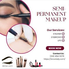 Achieve beautiful, effortless brows and eyeliner with a Dallas semi-permanent makeup artist. Look natural and feel confident every day with long-lasting results. Lip Book, Permanent Makeup Artist, Eyelash Enhancer, Arched Eyebrows, Brow Liner, Semi Permanent Makeup, Lip Enhancement, Perfect Brows, Before And After Pictures