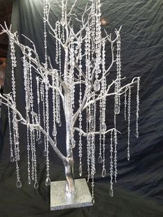 Crystal Manzanita Tree 2 Sizes Tall Wedding Table Decor - Etsy White Wedding Tree, Narnia Wedding, Wedding Table Centrepiece, Manzanita Tree, White Branches, Wedding Tree, Tree Centerpieces, Tree Table, Table Centrepiece