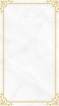 a white marble background with gold border