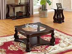 a living room filled with furniture and a rug