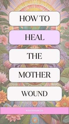 Discover how to heal the mother wound and transform your life. This insightful guide delves into the emotional and psychological pain from unmet needs or trauma in the maternal relationship. Learn causes, signs, and practical steps for healing, including self-compassion, boundary-setting, and reparenting your inner child. Uncover the path to healthier relationships, increased self-esteem, and lasting well-being. How To Heal The Mother Wound, Healing From Toxic Mother, Inner Child Healing Art, Mother Wound Healing, Absent Mother, Unmet Needs