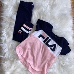 Brand New-Only Worn Once Zero Stains Toddler Fila Set Size 3t Pink Cotton Play Sets, Casual Play Sets For Spring, Pink Play Sets For Spring, Pink Spring Play Sets, Pink Casual Playwear Sets, 2 Piece Set, Matching Sets, Pink Blue, Kids Shop