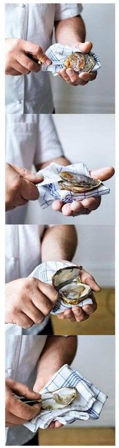 three different shots of hands holding food in each other's hands, with the same image