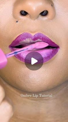 Sixfigure Cosmetics on Instagram: "Have you tried this Ombre Lip Tutorial?
Rate it on a scale of 1-10. 

💄Be Inspirered 💄
VC : @joy_glamsquad

Original only.Make your orders today at branches below:👇👇👇👇
🇰🇪NAIROBI ➖ MARION  0717 514 177@
(CBD- World Business,1st floor)

#OmbreLipstick #makeup # lipstick #maybelline
#makeup #makeupkenya #nairobi #kenyamua" Ombre Lips Black Women, Lipstick Techniques, Ombre Lip Black Women, Purple Lipstick Makeup Black Women, Black And Red Lipstick Ombre Tutorial, Purple Lipstick Makeup, Ombre Lips Tutorial, Lipstick Maybelline, Purple Ombre Lipstick Black Women