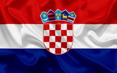 the flag of croatia is waving in the wind