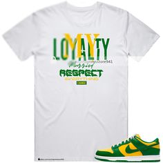 Shirt To Match Jordan 1 Brazil | eBay Casual Pre-shrunk Shirt For Streetwear, Casual Sports Polo Shirt, Green Casual Shirt For Streetwear, Casual Green Shirt For Streetwear, Streetwear Green Shirt With Front Print, Green Shirt With Front Print For Streetwear, Green Streetwear Shirt With Front Print, Green Front Print Shirt For Streetwear, Casual Streetwear Shirt With Front Print