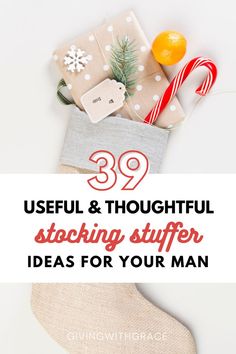 39 useful & thoughtful stocking stuffer ideas for your man Inexpensive Stocking Stuffers, What Kind Of Man, Unique Stocking Stuffers, Gift Ideas For Men, Your Man