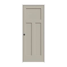 an open door on a white background