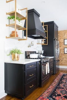 the kitchen is clean and ready to be used as an appliance for cooking