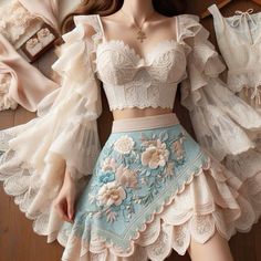 #flowers #princess #desing Luxury Photography, Fashion Illustration Dresses, Classy Fashion, فستان سهرة, Fairytale Dress, Easy Trendy Outfits, Fashion Inspiration Design, Top And Skirt, Looks Chic