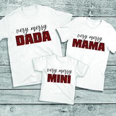 Celebrate the festive season in these Very Merry Dada, Mama, Mini Checkered Pattern Customized Family Christmas 2024 Shirts! With a trendy red and black checkered pattern, these shirts add a cozy, rustic charm to your family's Christmas attire. Perfect for family gatherings or group events, each shirt can be customized with names or titles like Dada, Mama, and Mini, ensuring a coordinated look for the entire family. These personalized shirts are a great Christmas group gift and will make your fa Christmas Attire, Family Holiday Photos, Group Gifts, Family Christmas Shirts, Checkered Pattern, Holiday Photos, Personalized Shirts, Family Shirts, Family Christmas