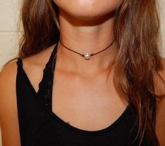 Pearl Choker Necklace – Glam Shell Leather Choker Necklace, Diamond Jewelry Necklace, Pearl Jewelry Necklace, Pearl Leather, Pearl Choker Necklace, Leather Chokers, 14k Gold Necklace, Pearl Choker, Precious Jewelry