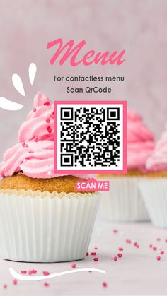 Qr code menu for bakery